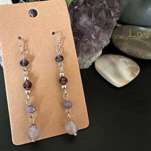 NEW Purple & Silver Tiered Earrings ✨💜✨